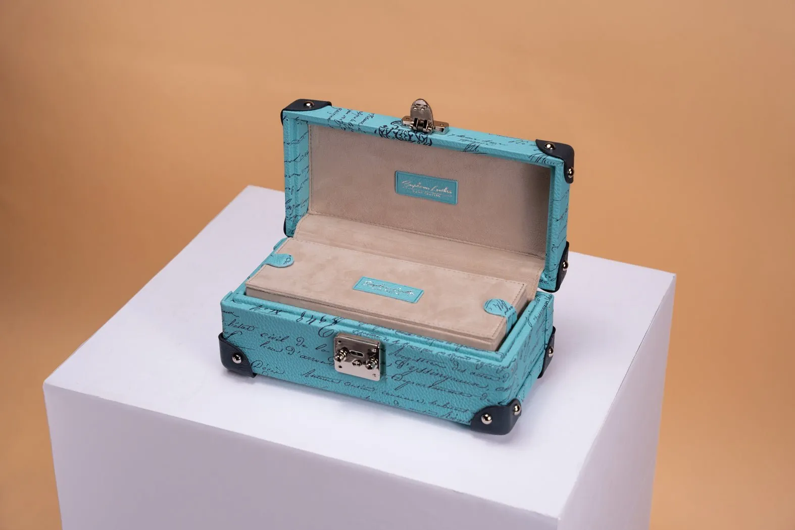 Maya Watch Case - Togo Parchment Tiffany Blue