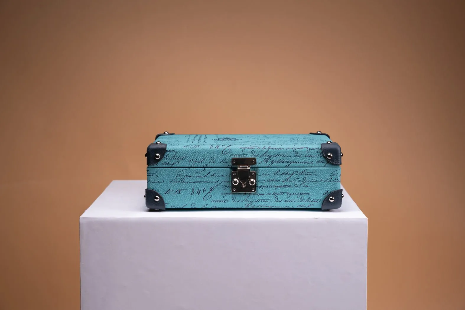 Maya Watch Case - Togo Parchment Tiffany Blue