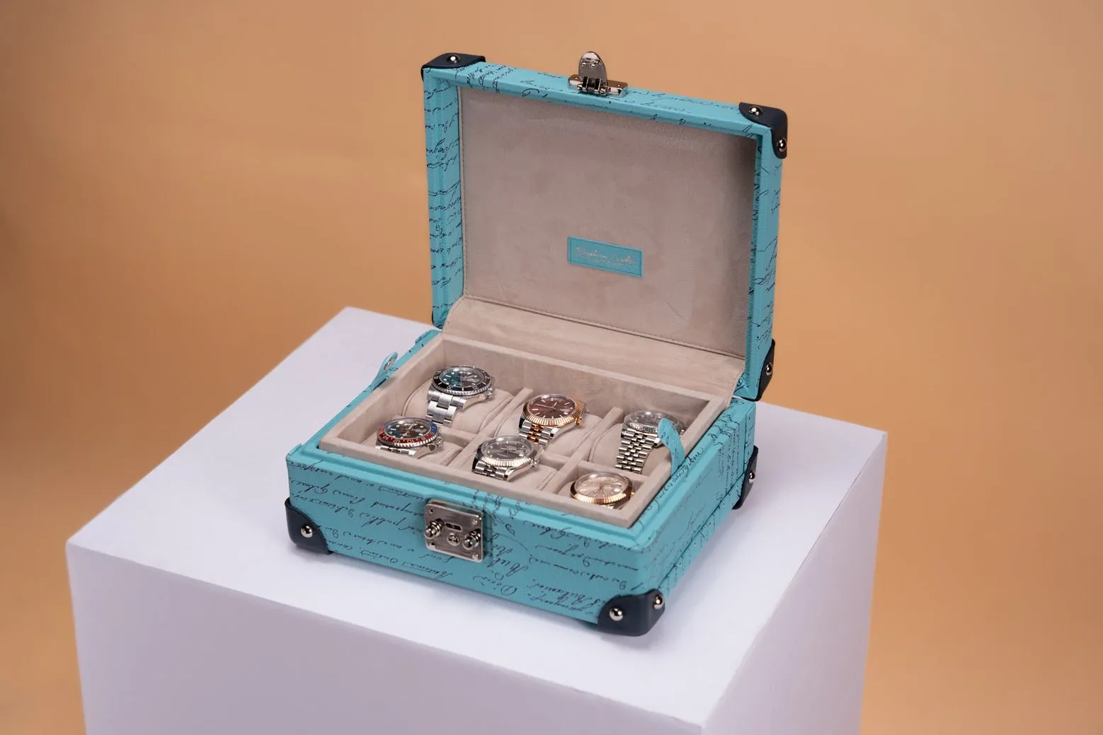 Maya Watch Case - Togo Parchment Tiffany Blue