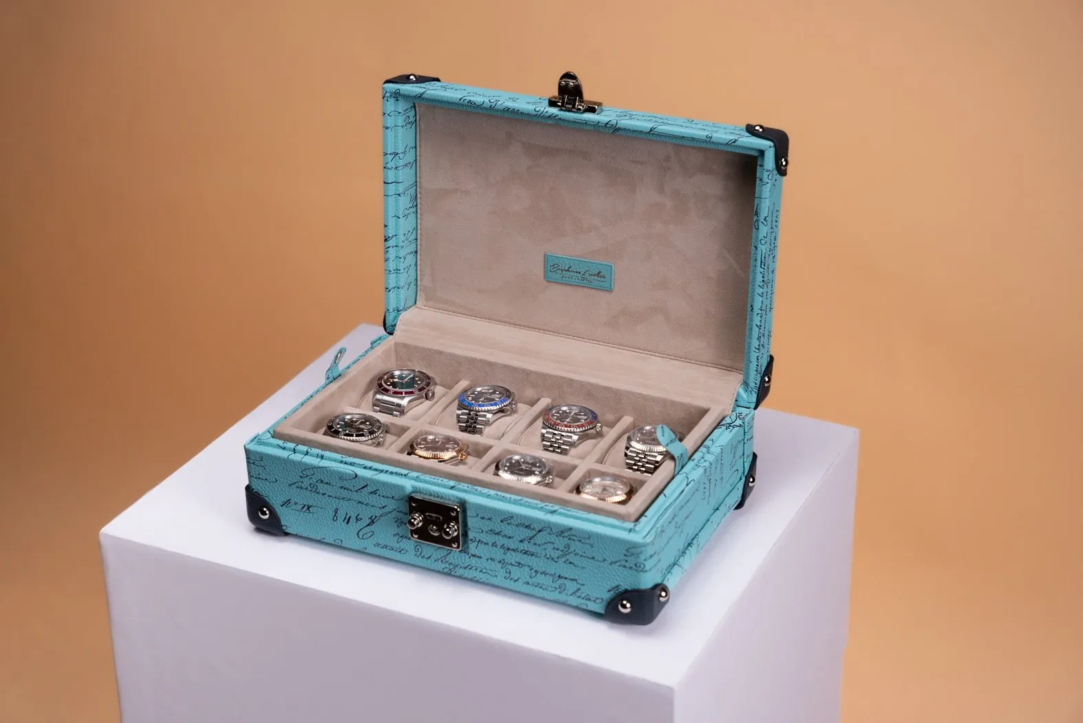 Maya Watch Case - Togo Parchment Tiffany Blue