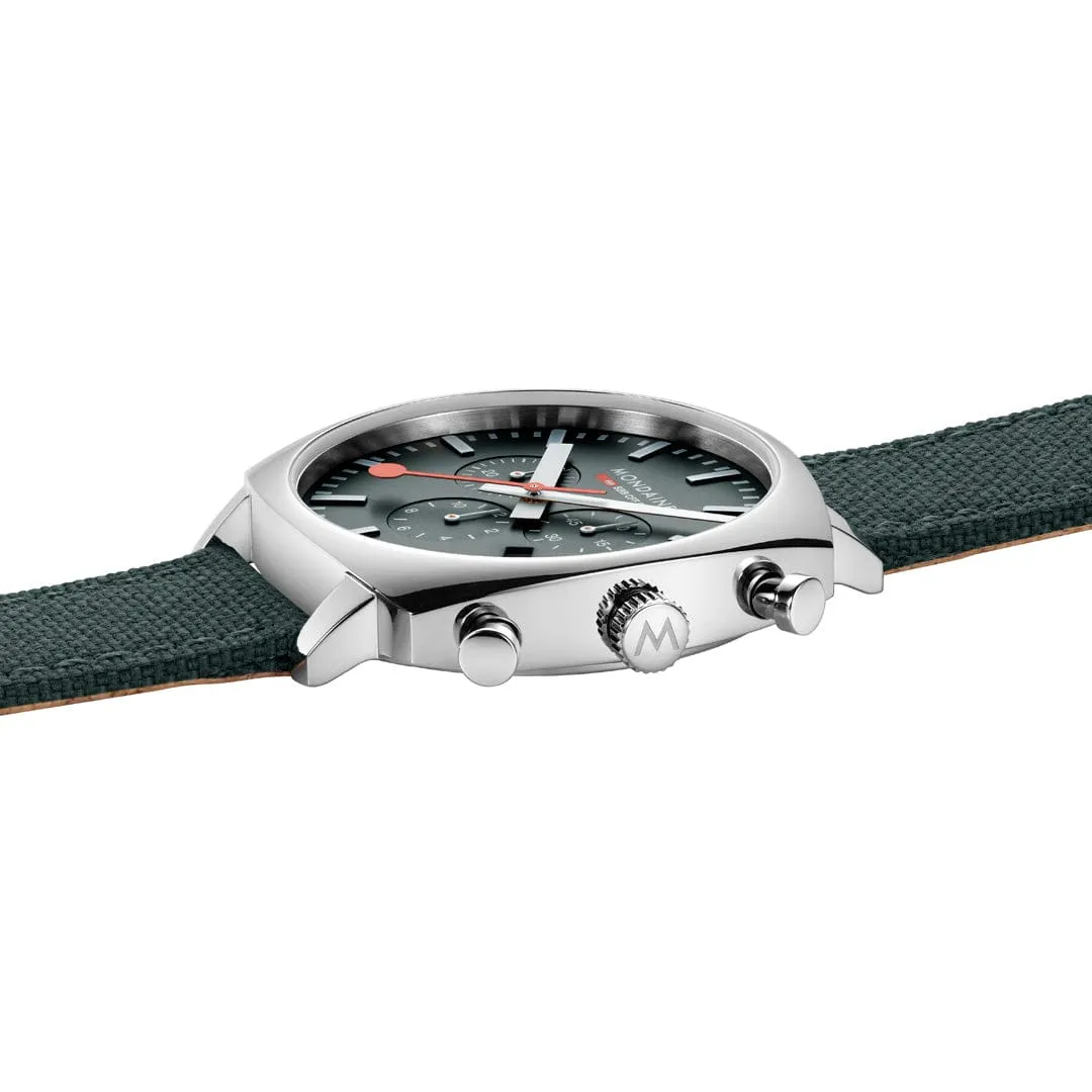 MONDAINE CUSHION FOREST GREEN, 41 MM- MSL.41460.LF.SET