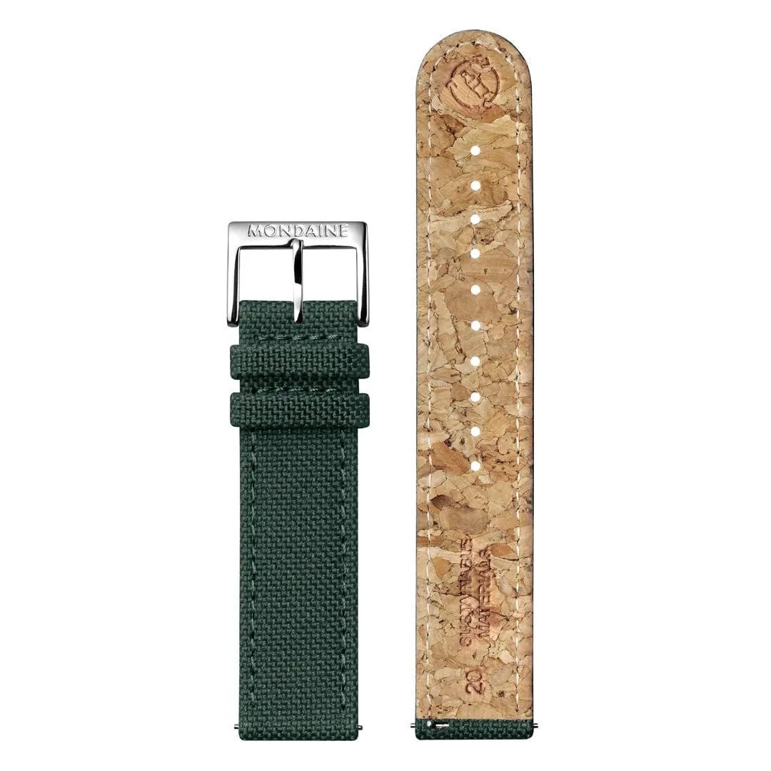 MONDAINE CUSHION FOREST GREEN, 41 MM- MSL.41460.LF.SET
