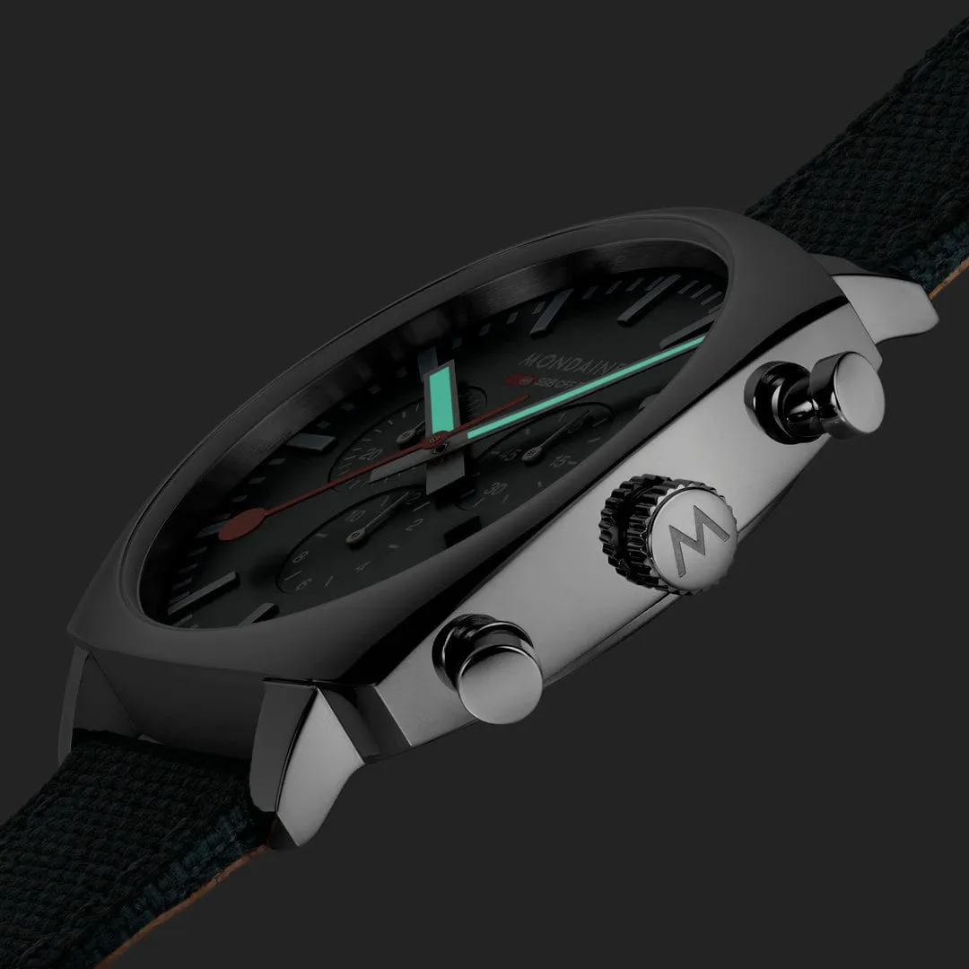MONDAINE CUSHION FOREST GREEN, 41 MM- MSL.41460.LF.SET