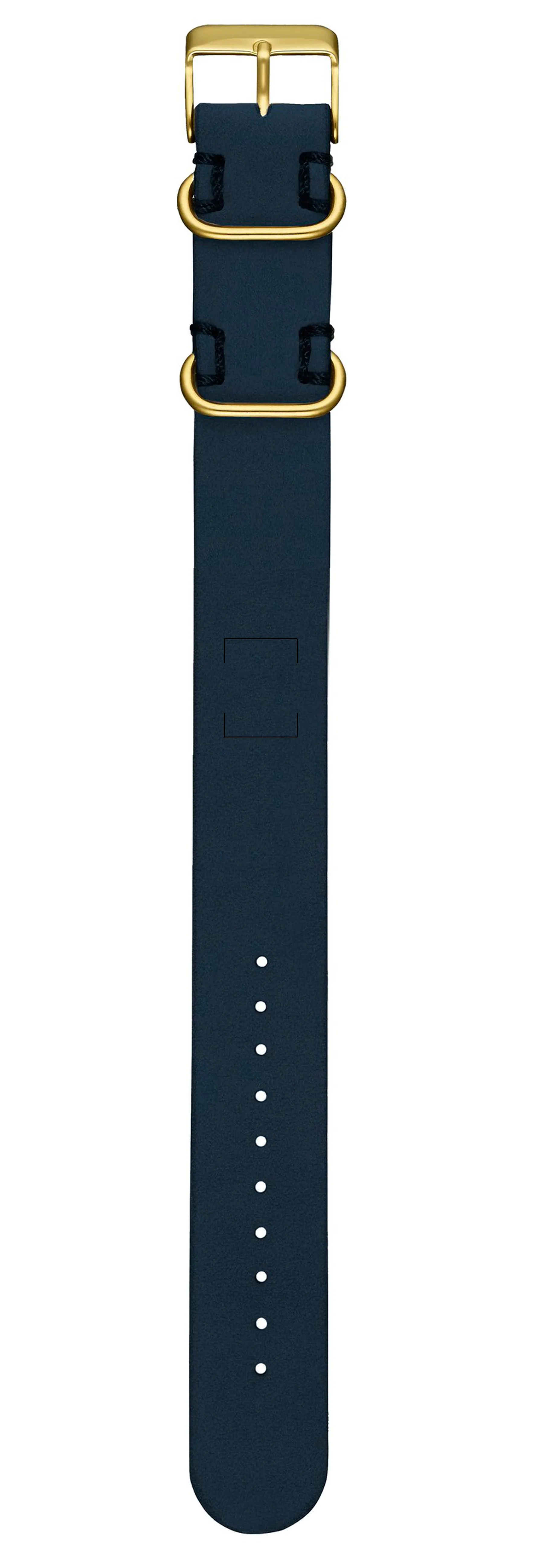 Navy Leather Strap - For Mason & Classic Watches