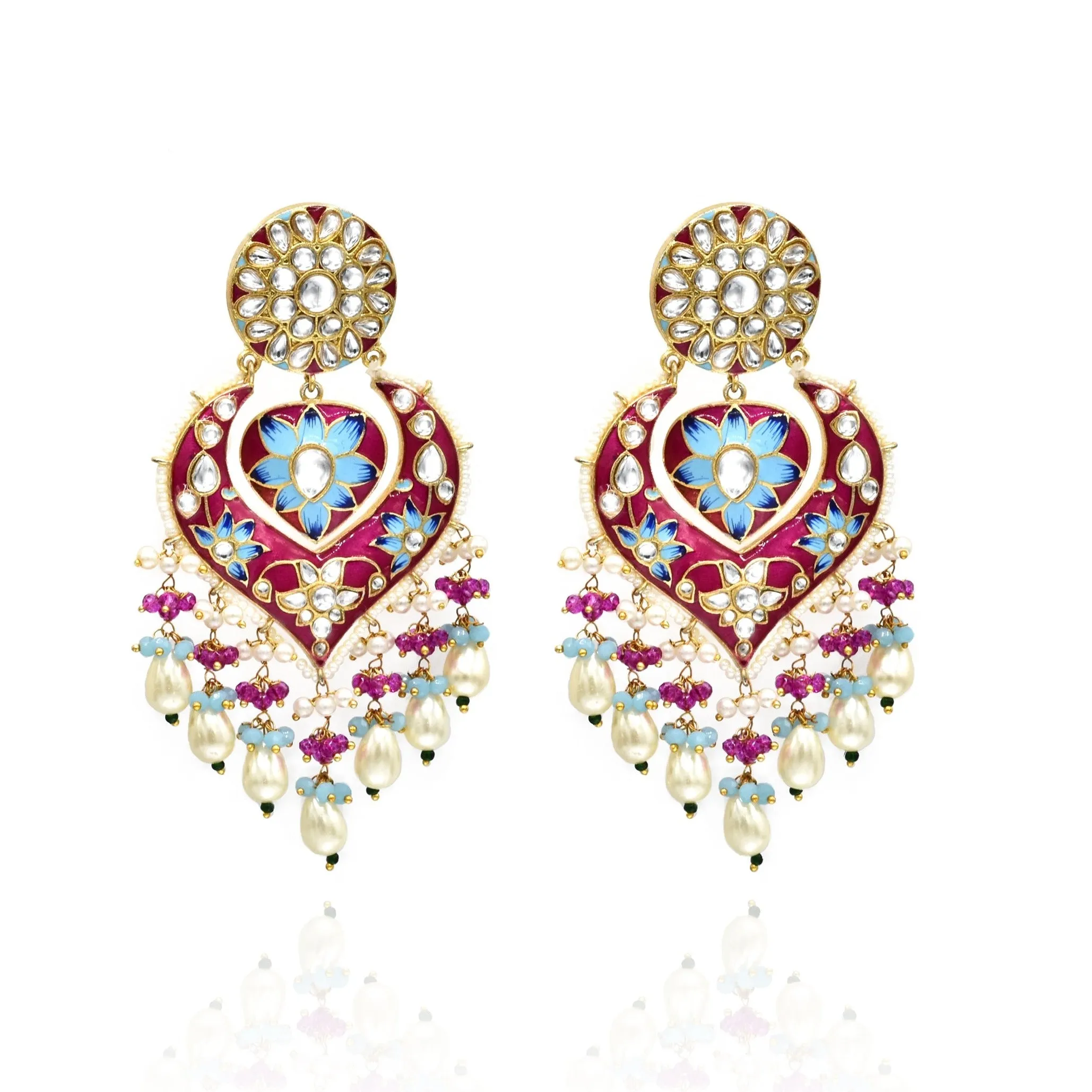 Paarvi Meenakari Earrings