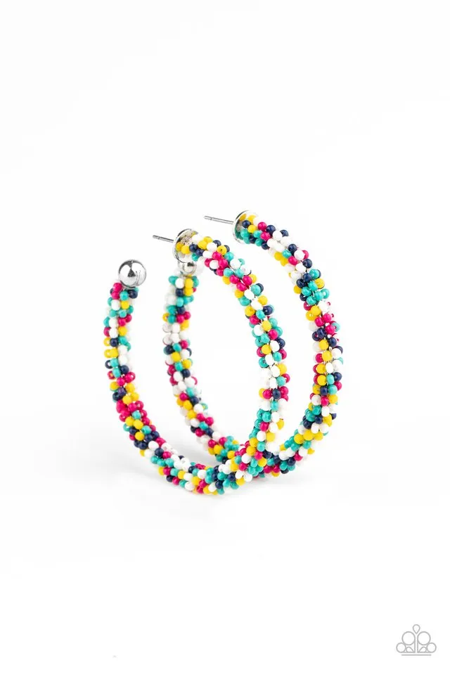 Paparazzi Earring ~ BEAD My Lips! - Multi
