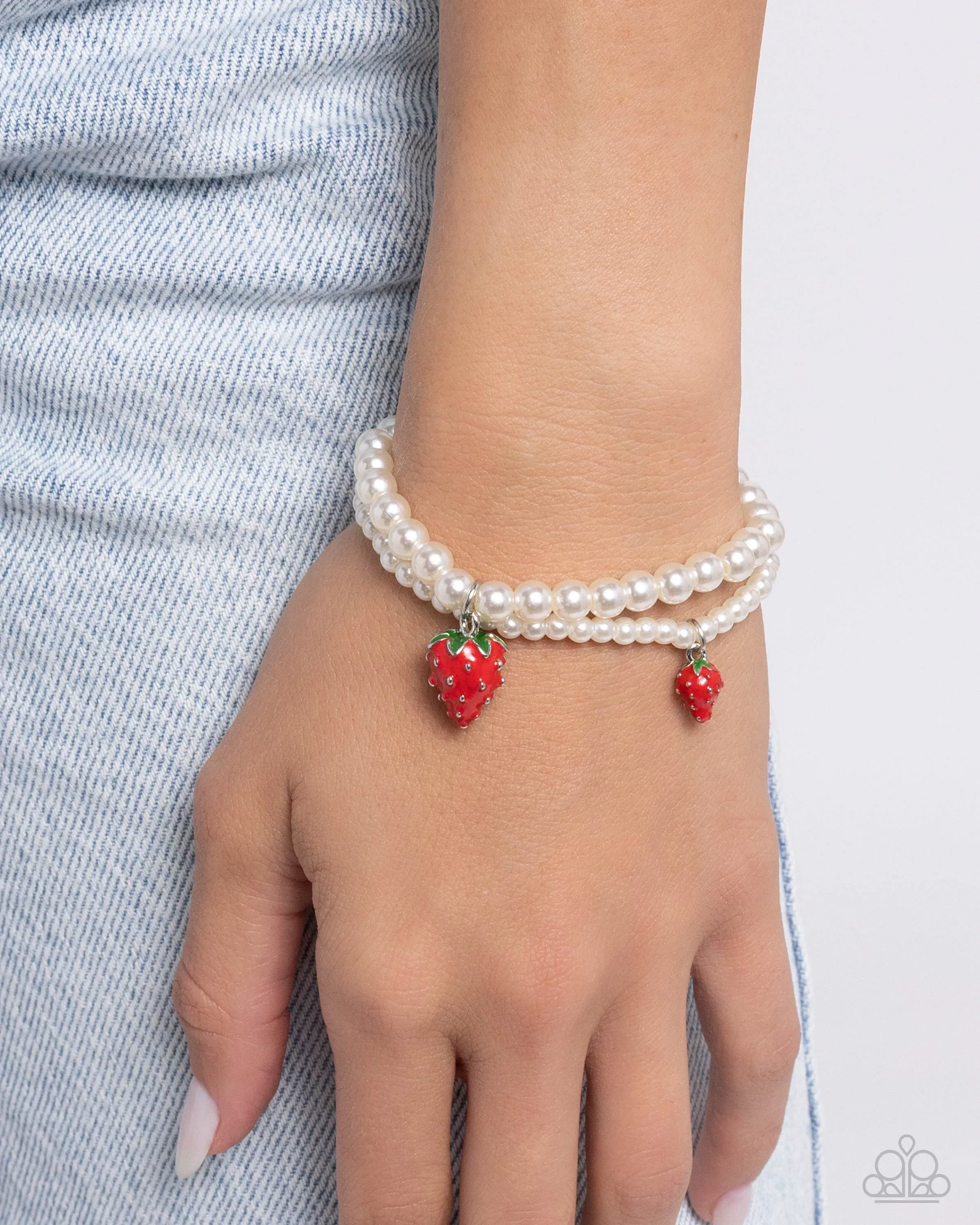 Paparazzi Strawberry Season - Red Bracelet P9SE-RDXX-298XX