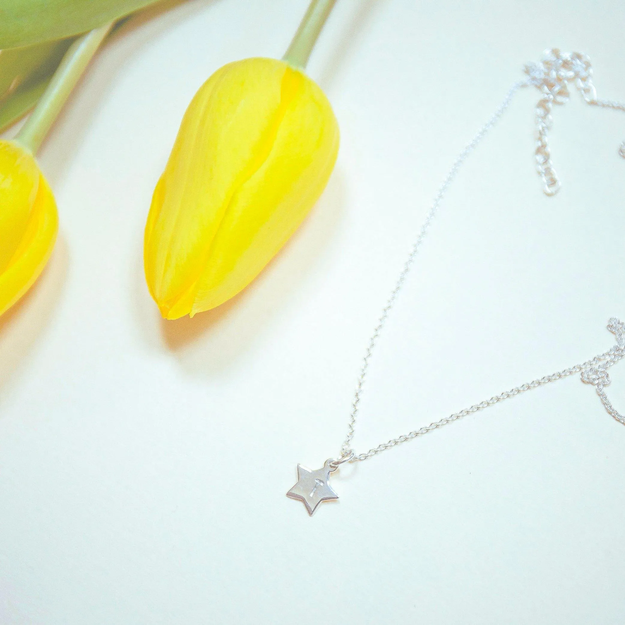 Personalised Small Star Charm in Silver