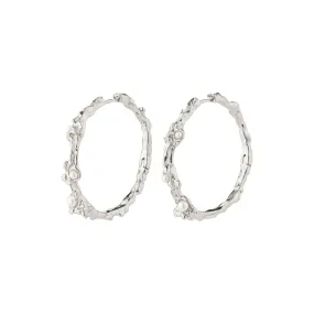 RAELYNN hoops silver-plated