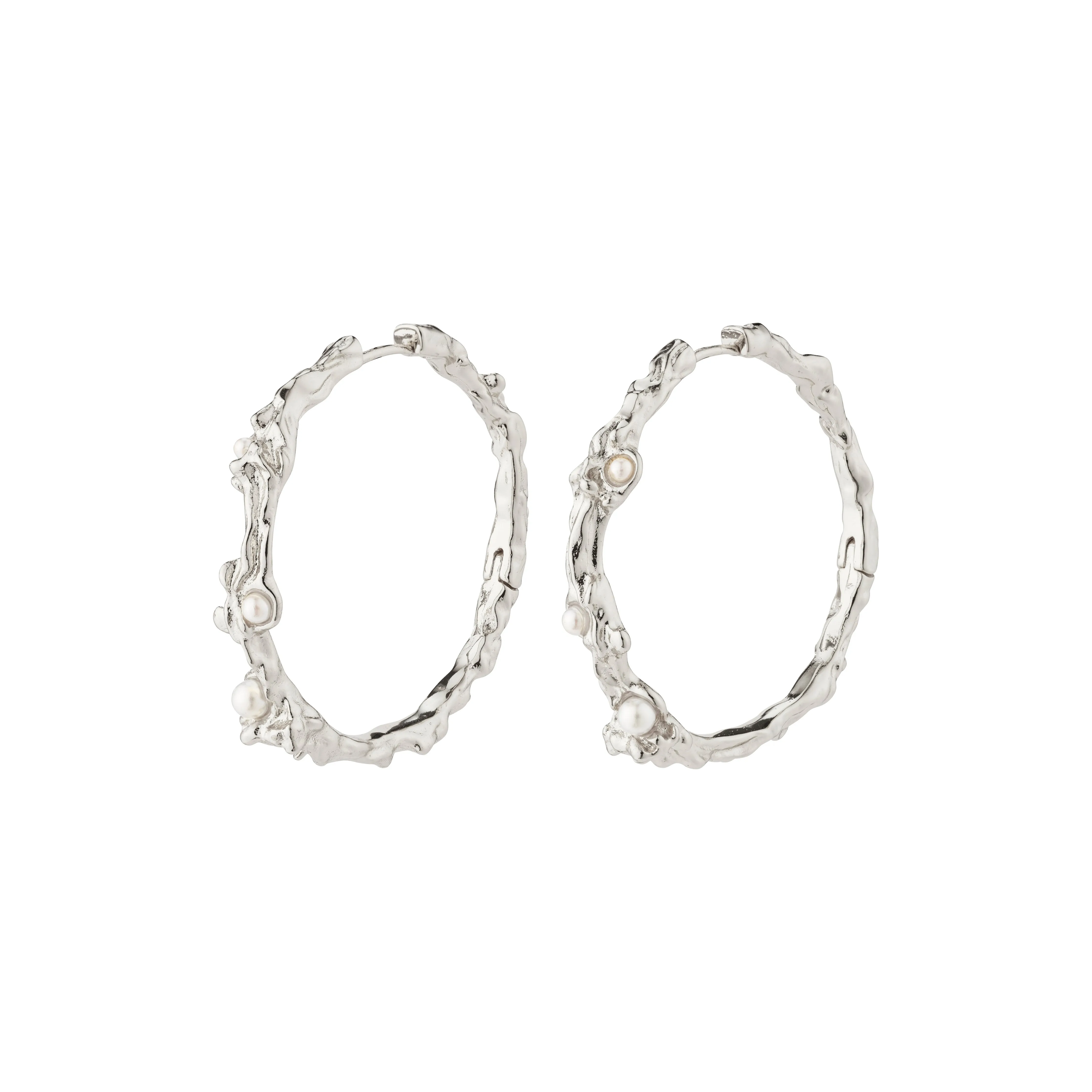 RAELYNN hoops silver-plated