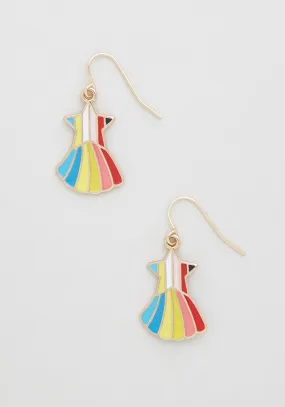 Rainbow Fanfare Dangle Earrings