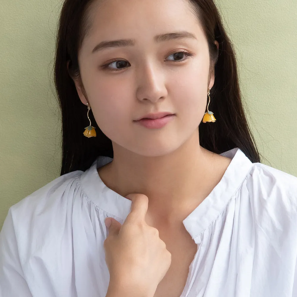 Rose Drop Earrings
