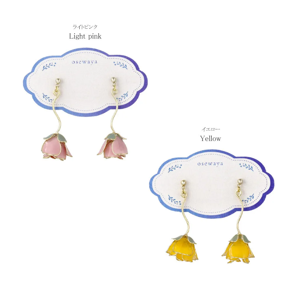 Rose Drop Earrings