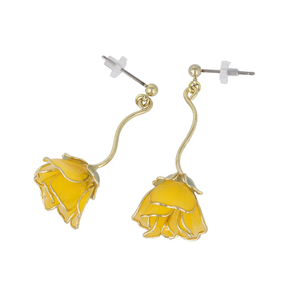 Rose Drop Earrings