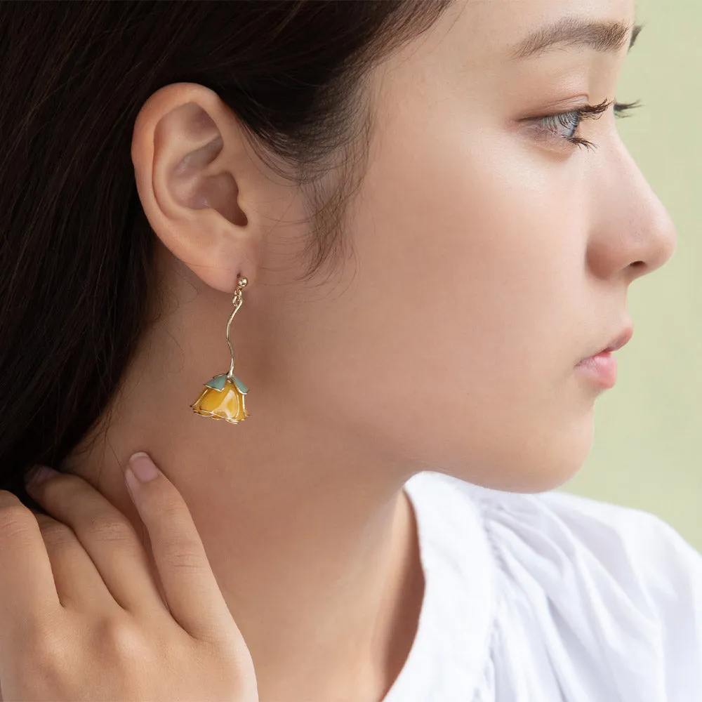 Rose Drop Earrings