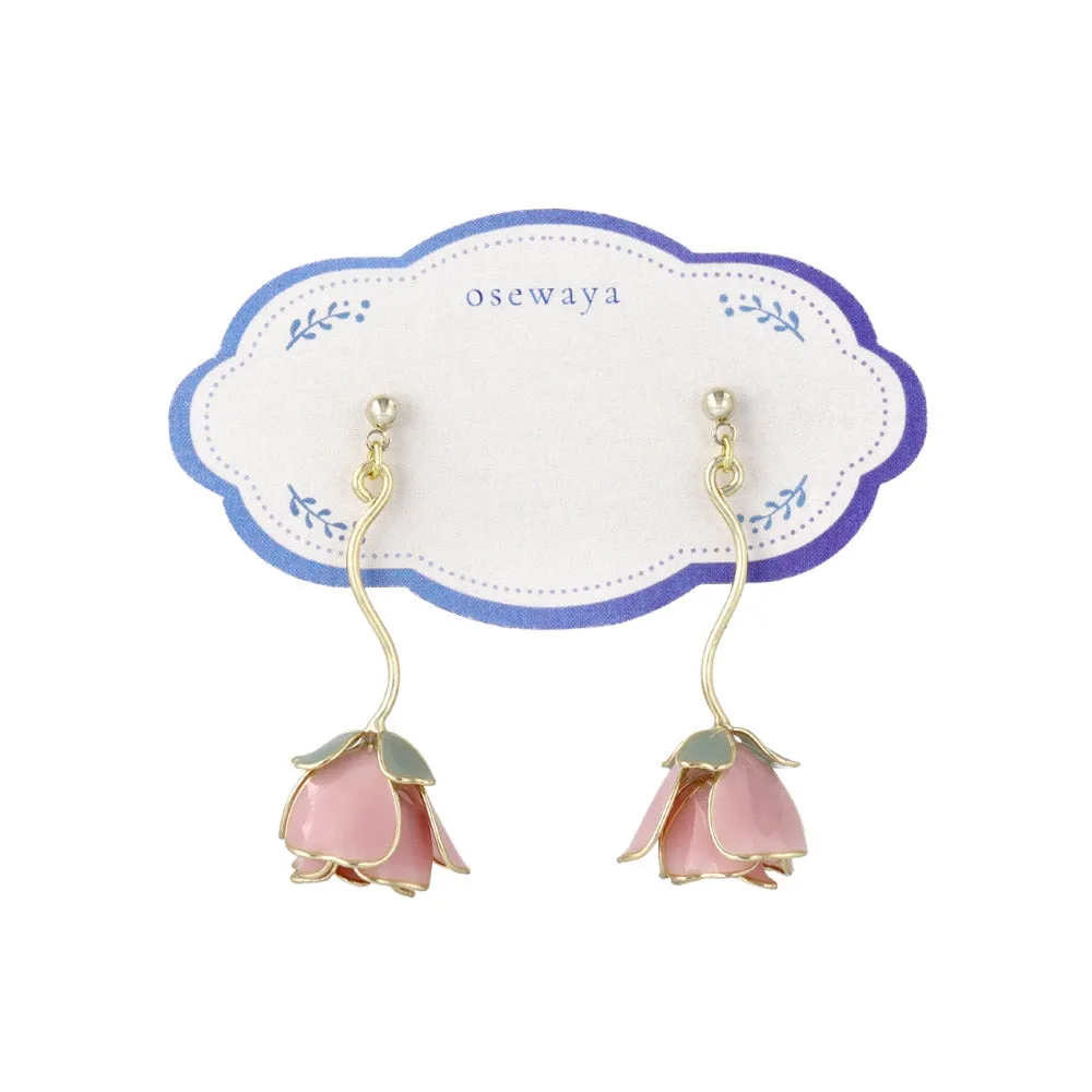 Rose Drop Earrings