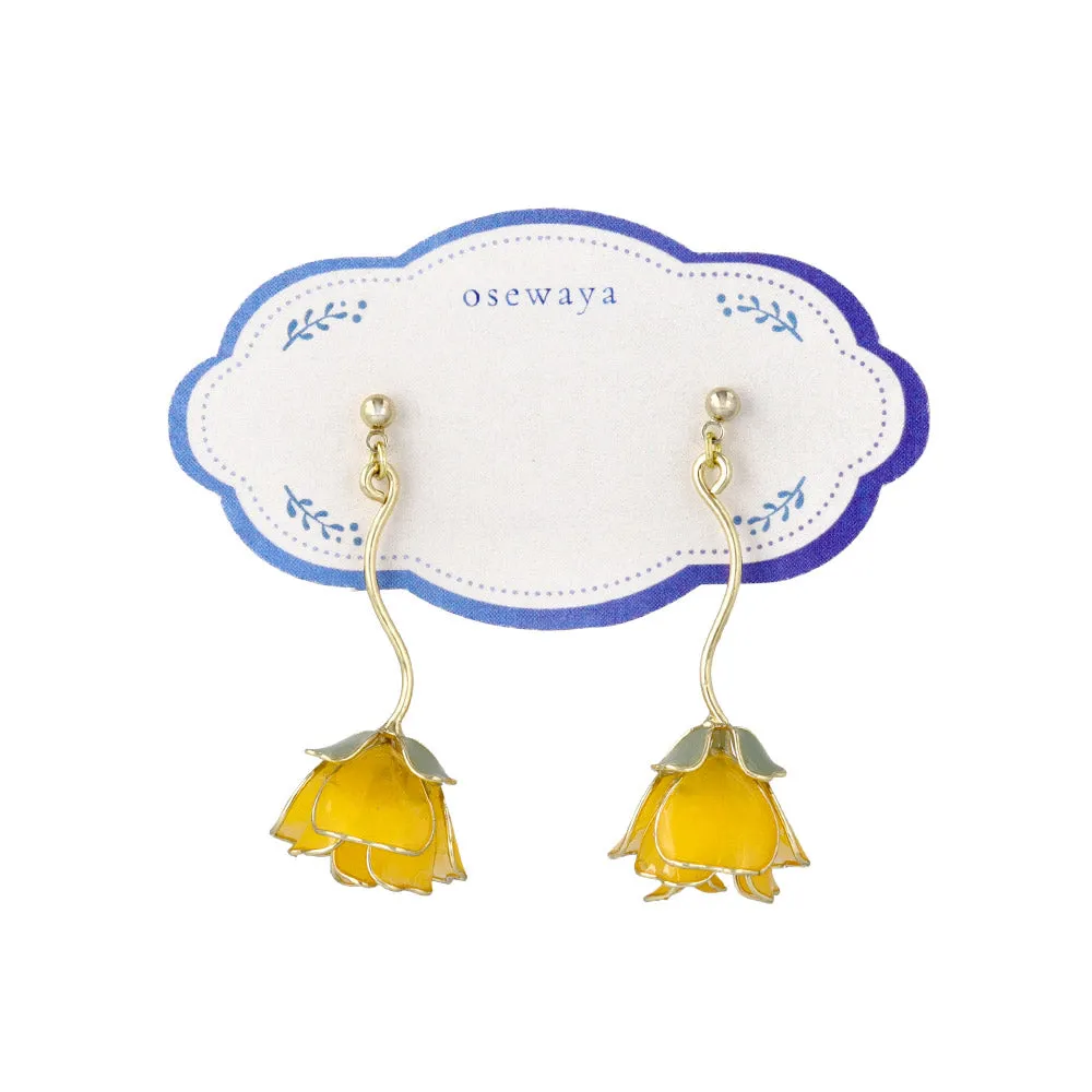 Rose Drop Earrings