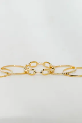 Sabrina Gold Ring Set