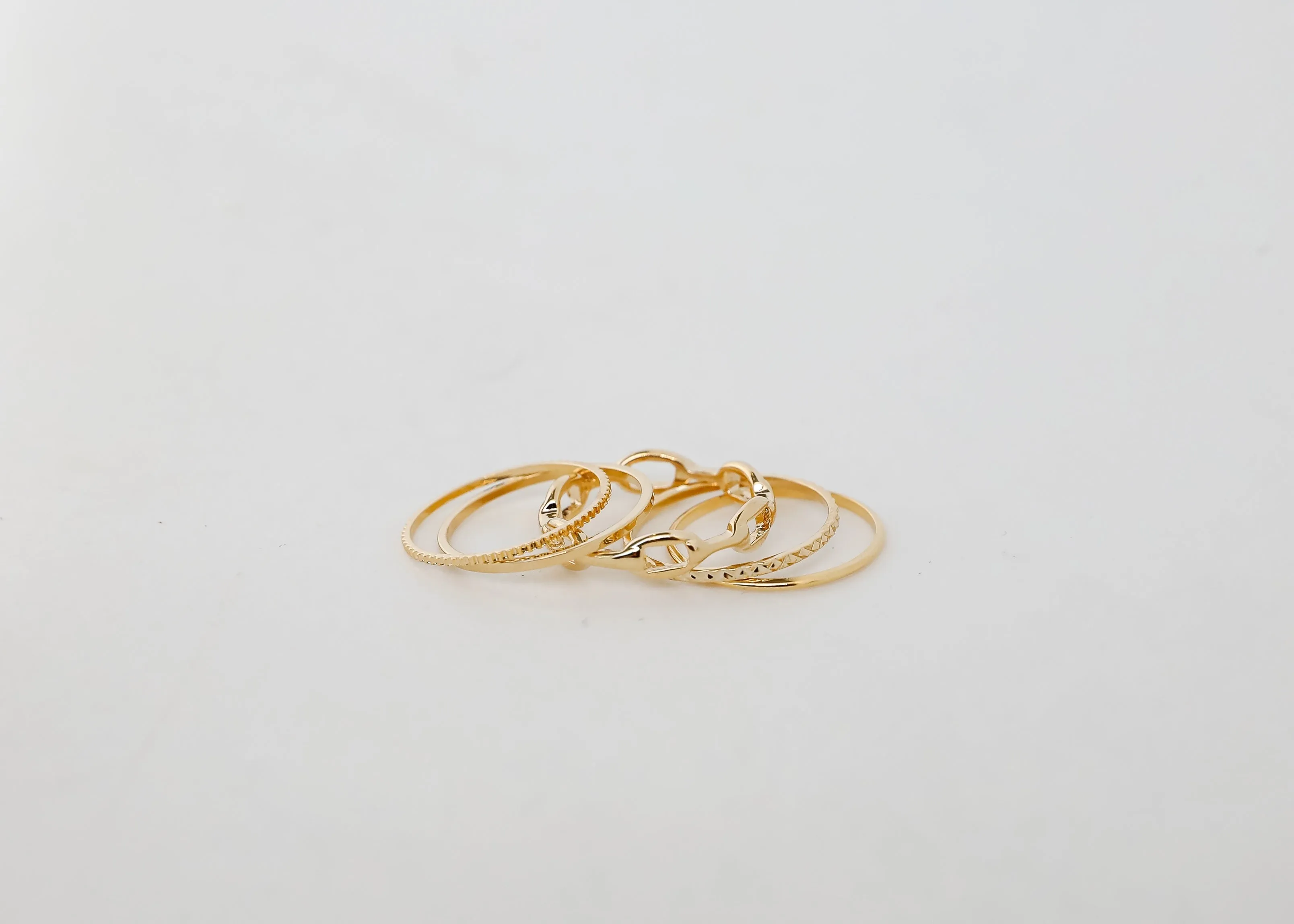 Sabrina Gold Ring Set