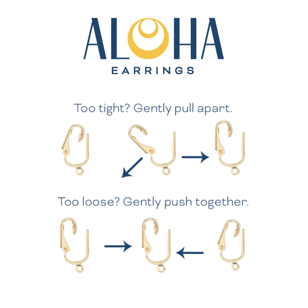 Silver Bow Clip On Dangling Earrings