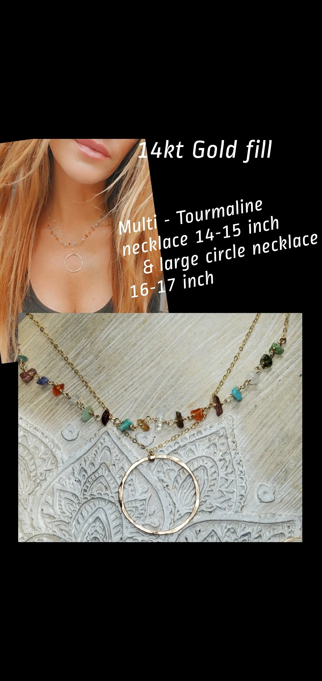 Simple circle necklace