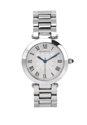 Skye Rose Gold Analog Watch (Silver)
