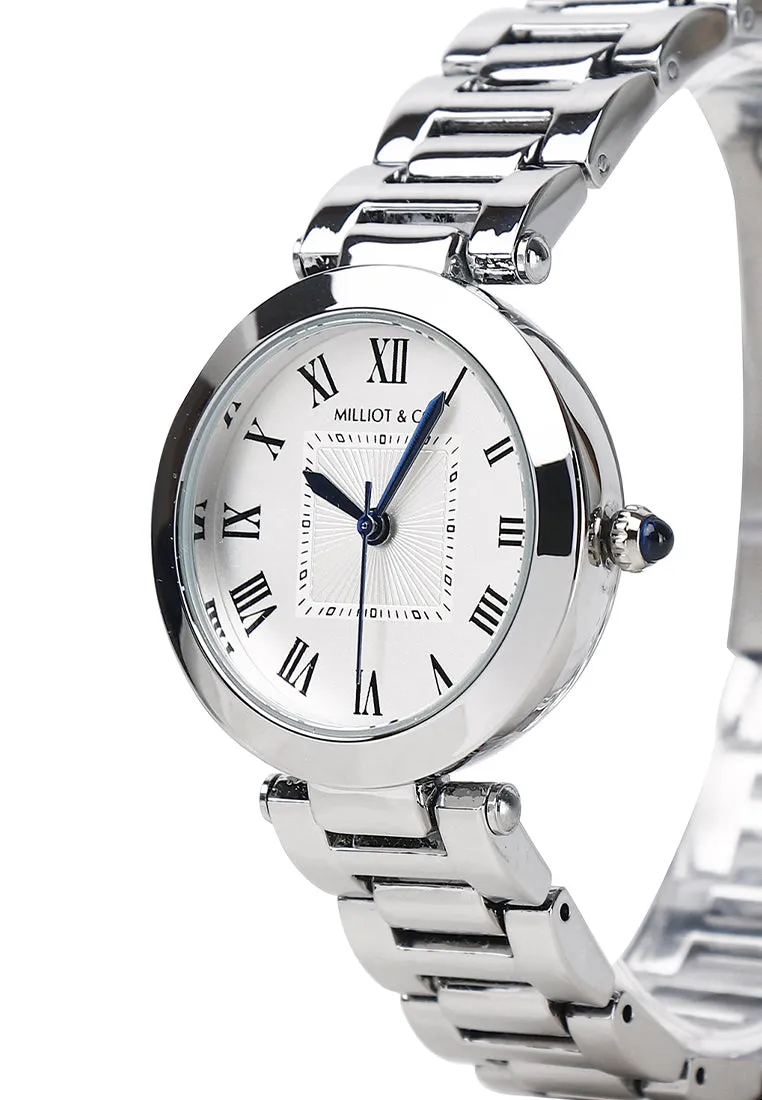Skye Rose Gold Analog Watch (Silver)