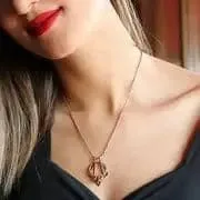 Stainless Steel Magic Ring Holder Necklace, Geometric Double Pendant Necklaces Ring Holder Holding Special Necklace - Silver, Gold & Rose Gold