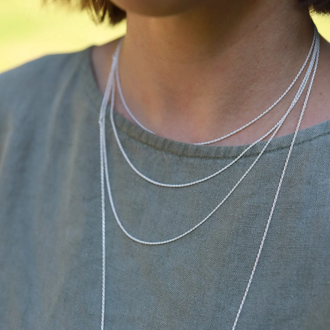 Sterling Silver Rope Chain (Thick) - 30"
