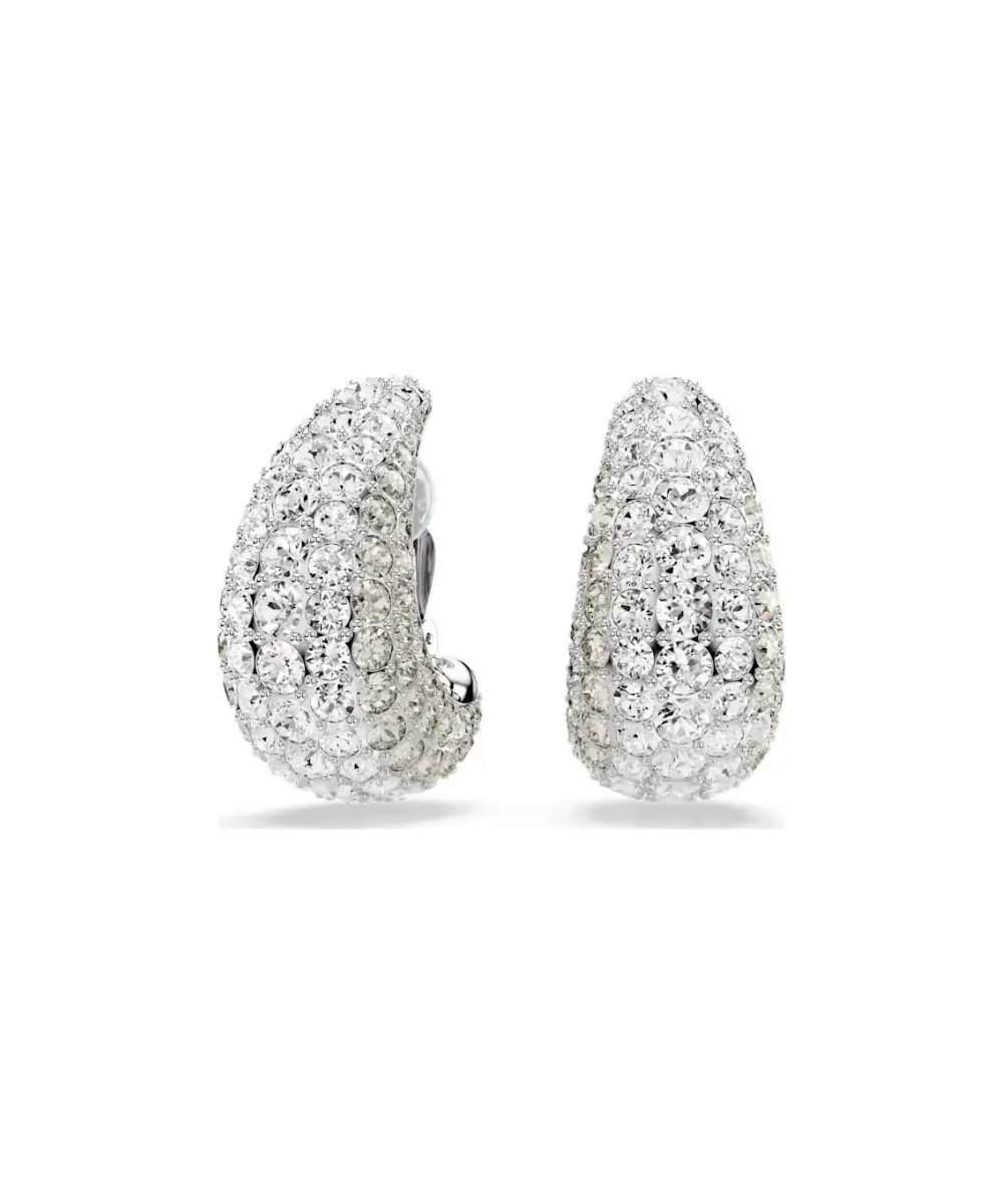 SWAROVSKI SUBLIMA DROP EARRINGS, WHITE,RHODIUM PLATED