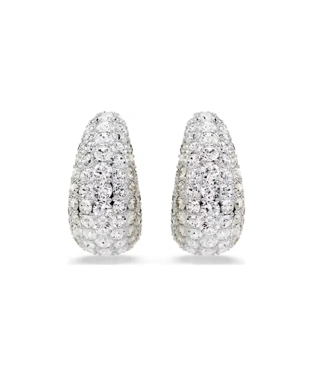 SWAROVSKI SUBLIMA DROP EARRINGS, WHITE,RHODIUM PLATED