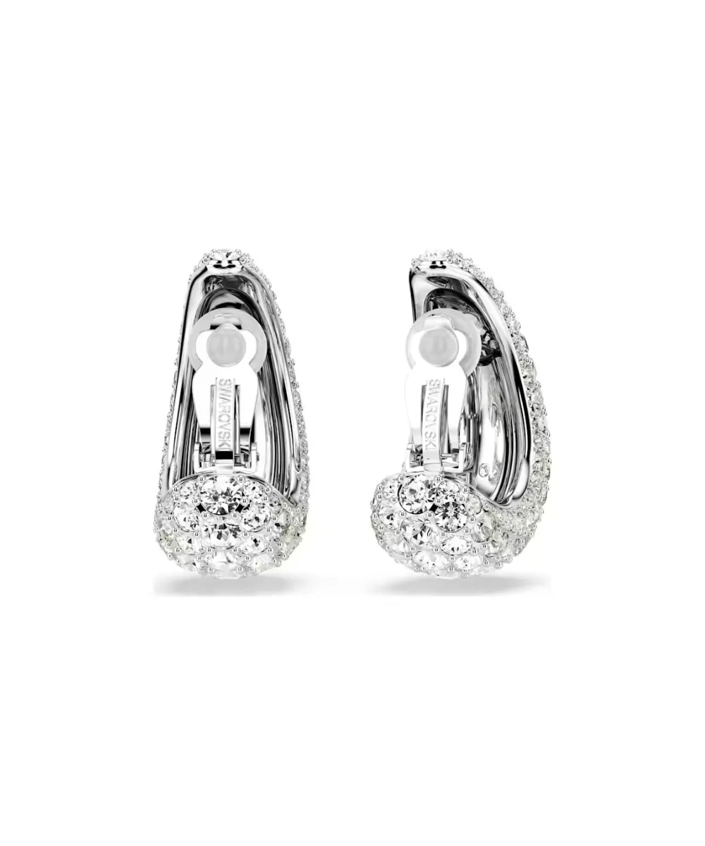 SWAROVSKI SUBLIMA DROP EARRINGS, WHITE,RHODIUM PLATED