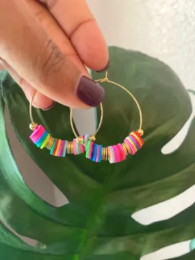 THD Beaded Hoops