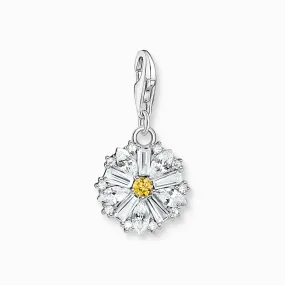 Thomas Sabo Silver charm pendant Lovely Daisy with stones