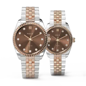 Timeless Classic Diamond Couple Watches