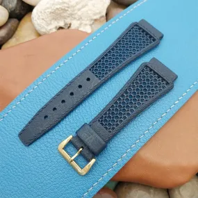 Vintage 20mm Diver Blue Playa Swiss Classic Unused nos 1960s Classic Watch Band