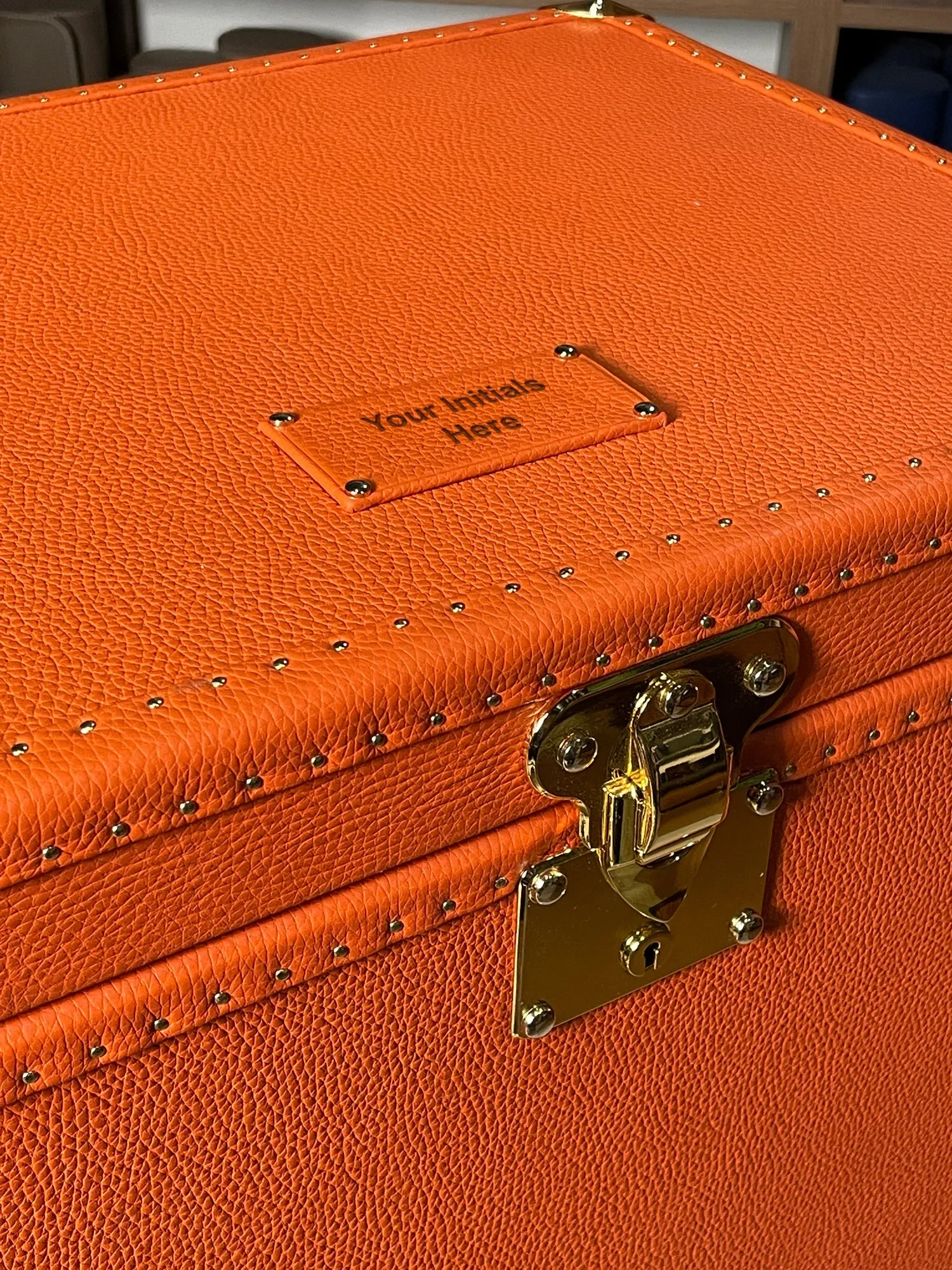Watch Cabinet - Togo Orange for 94 Watches