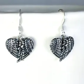 Wings of Your Heart Earrings in Sterling Silver